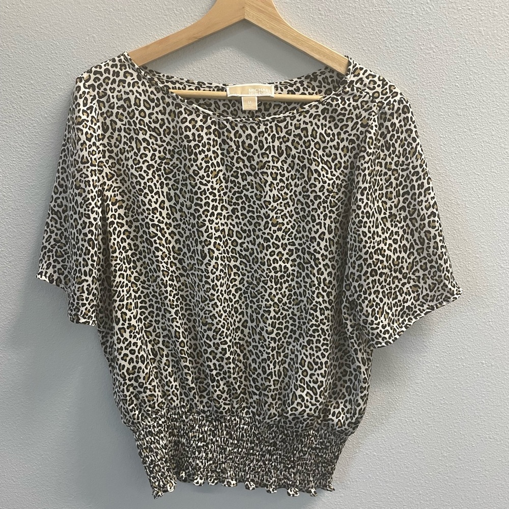 Michael Kors Animal Print Blouse M